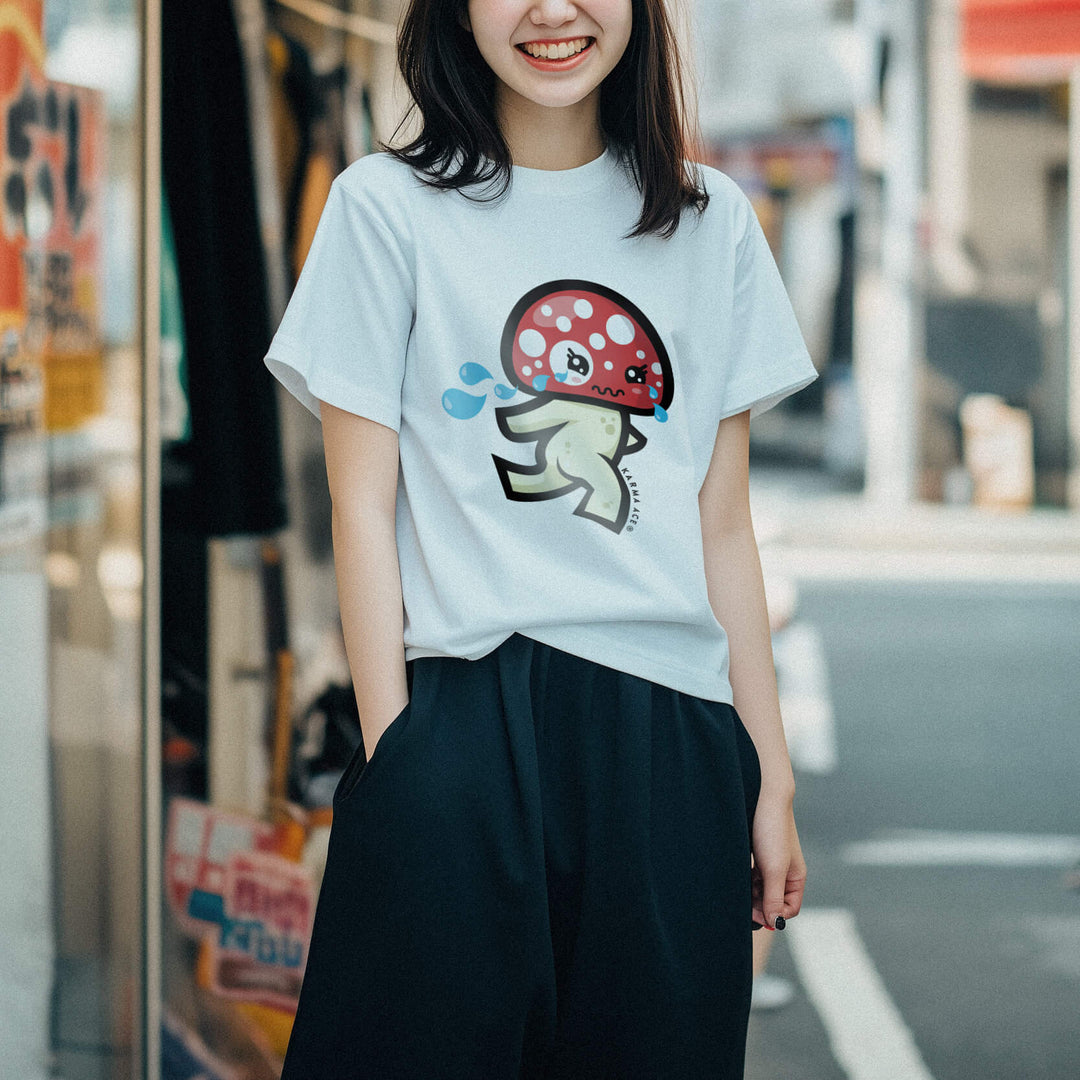 Karma Ace: Run Mushi-chan! Run! - Unisex organic cotton t-shirt