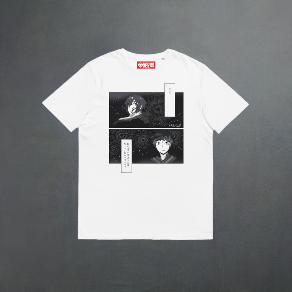 Karma Ace: "Hanabi Reunion" by レモンソーダ - Unisex organic cotton t-shirt