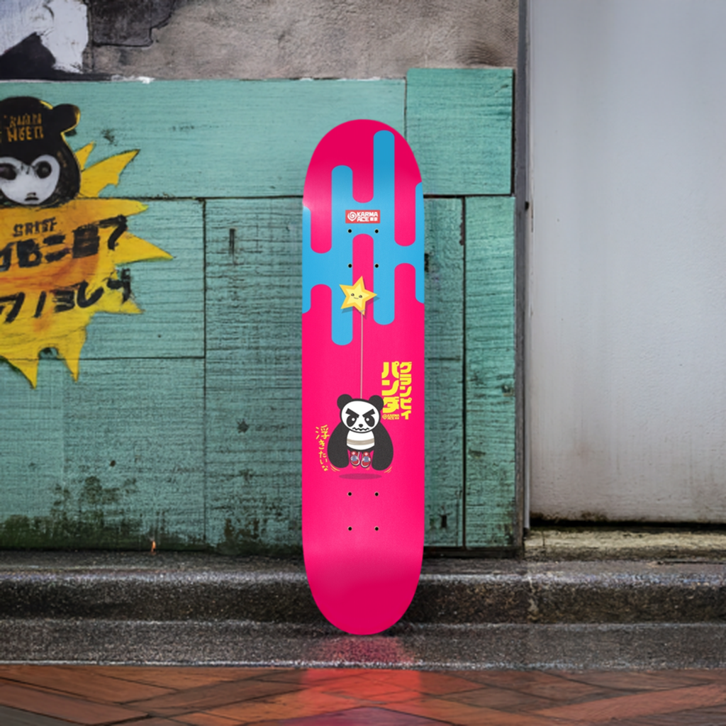 Karma Ace: Grumpi Panda - Custom Skateboard