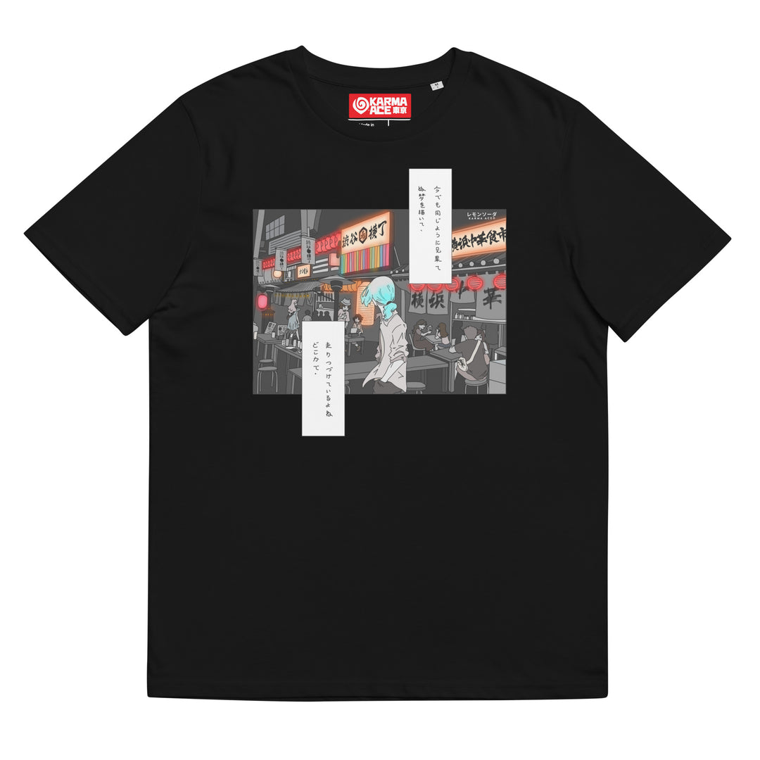 Karma Ace: "The Old Days" by レモンソーダ - Unisex organic cotton t-shirt