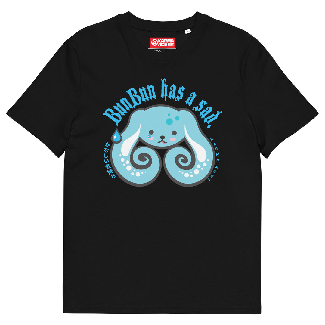 Karma Ace: BunBun Has-a-Sad - Unisex organic cotton t-shirt