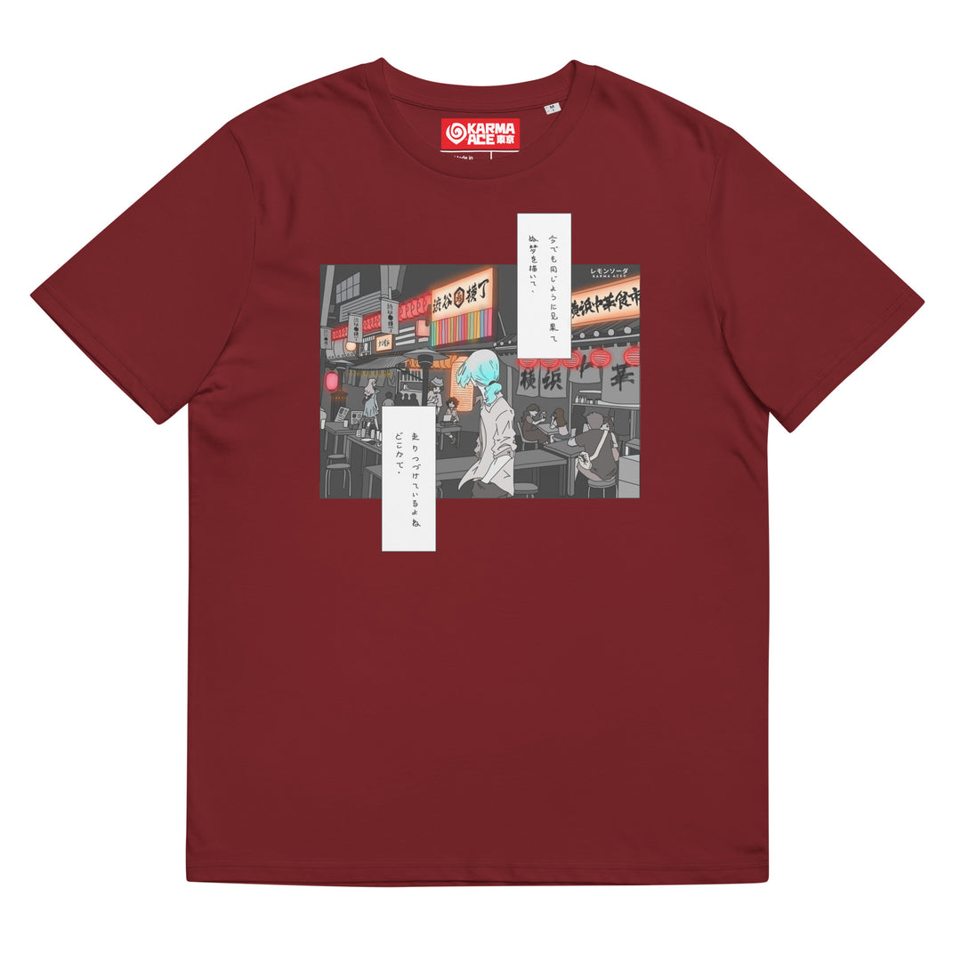 Karma Ace: "The Old Days" by レモンソーダ - Unisex organic cotton t-shirt