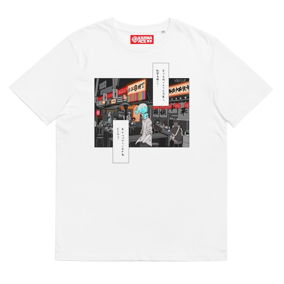 Karma Ace: "The Old Days" by レモンソーダ - Unisex organic cotton t-shirt