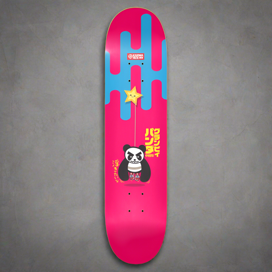 Karma Ace: Grumpi Panda - Custom Skateboard