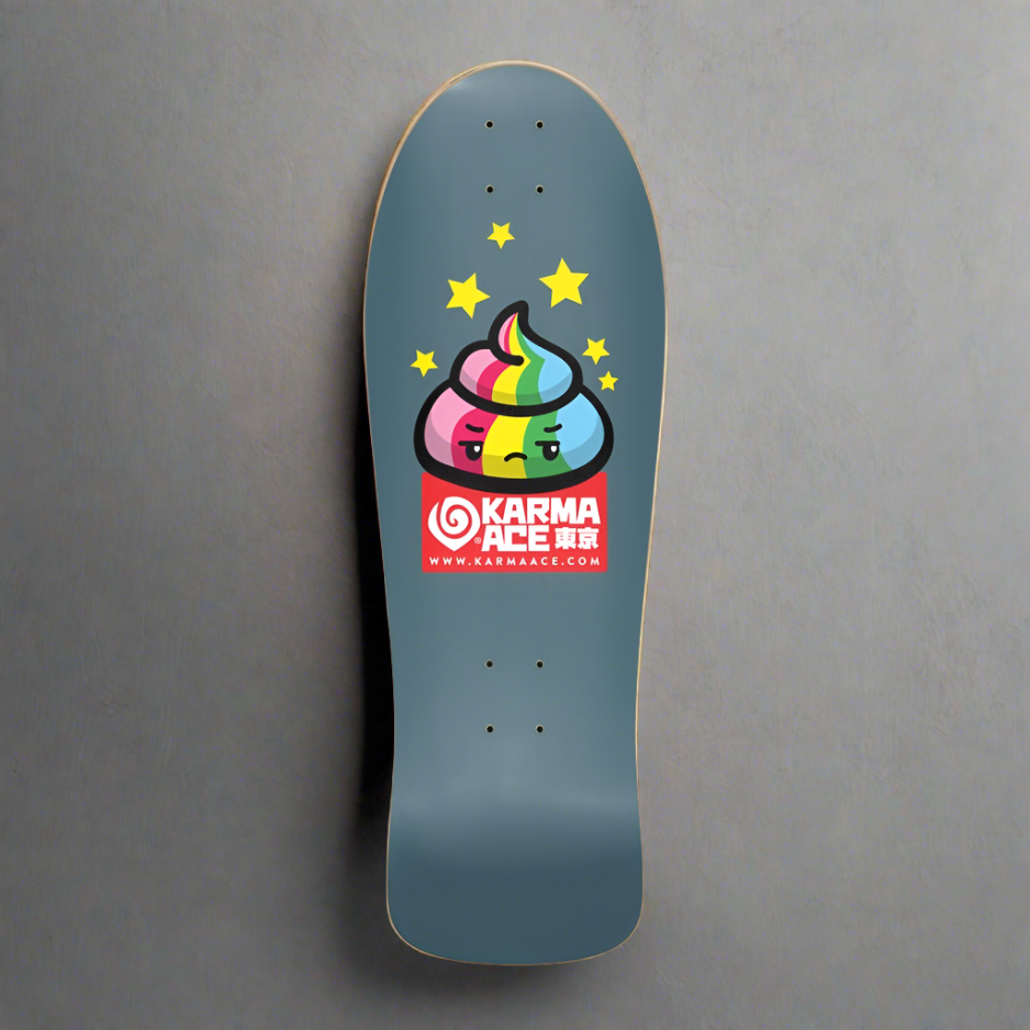 Karma Ace: Unimpressed Magic Poo - Custom Skateboard