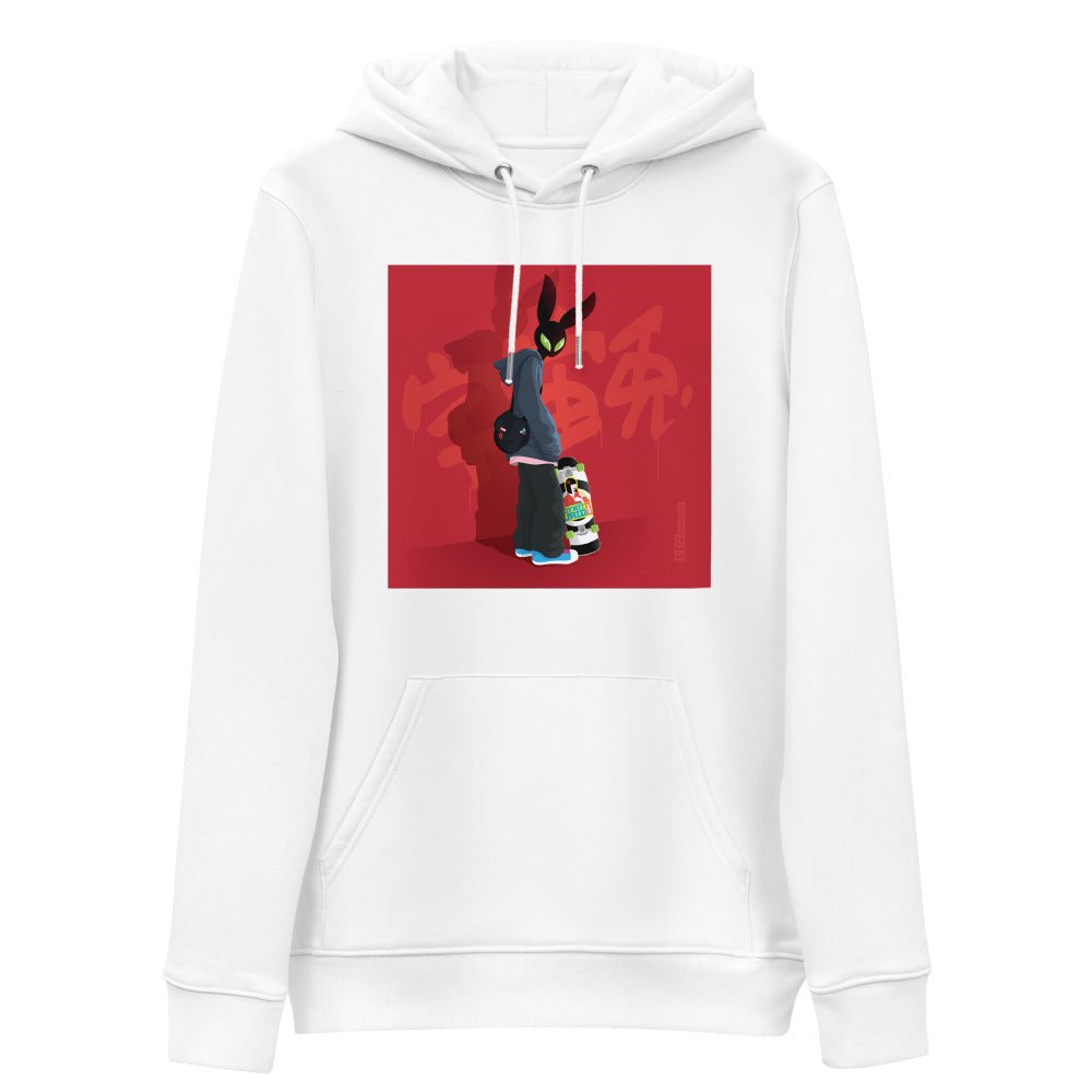 Karma Ace: Alien Usagi by HOLLOH - Unisex essential eco hoodie - Karma Ace