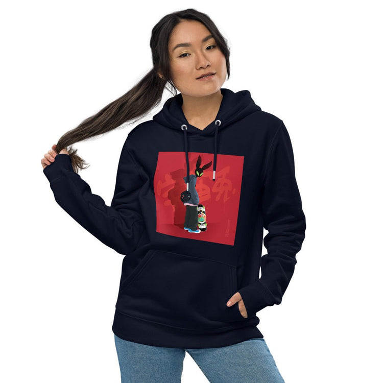 Karma Ace: Alien Usagi by HOLLOH - Unisex essential eco hoodie - Karma Ace