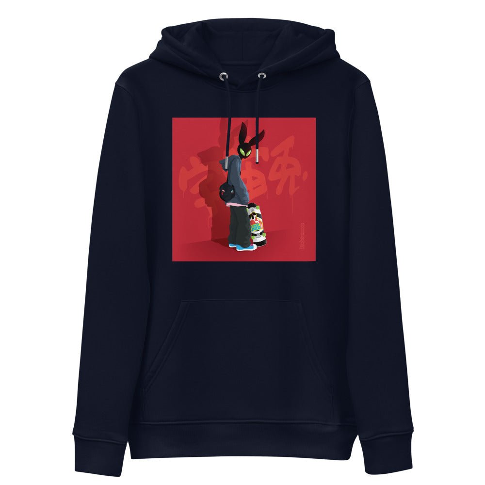 Karma Ace: Alien Usagi by HOLLOH - Unisex essential eco hoodie - Karma Ace