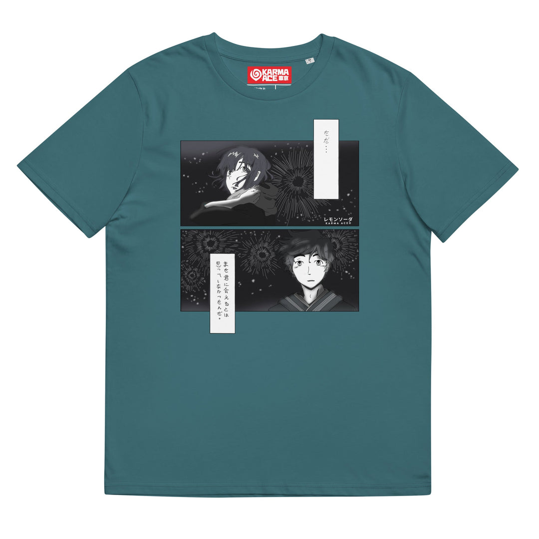 Karma Ace: "Hanabi Reunion" by レモンソーダ - Unisex organic cotton t-shirt - Karma Ace
