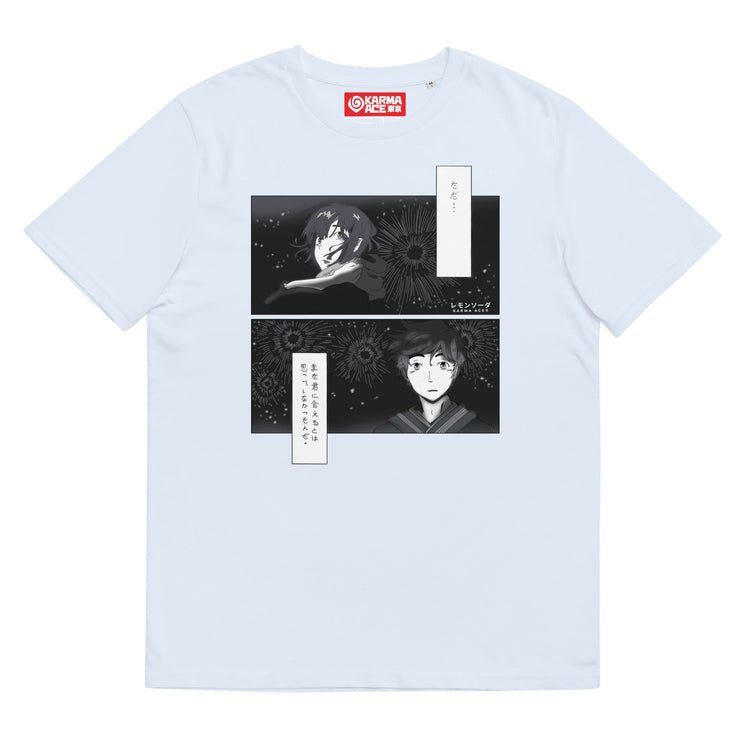 Karma Ace: "Hanabi Reunion" by レモンソーダ - Unisex organic cotton t-shirt - Karma Ace