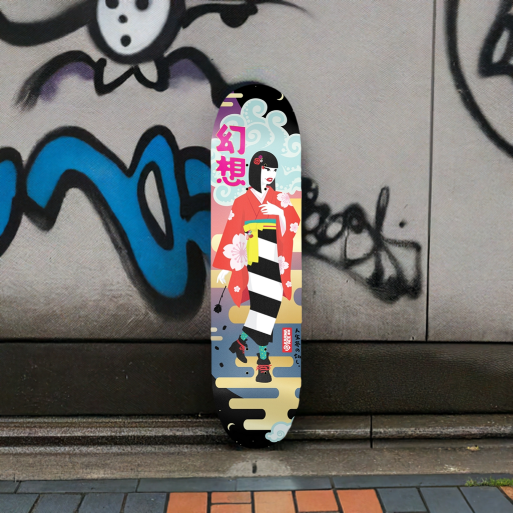 Karma Ace: Dreamie-chan - Custom Skateboard