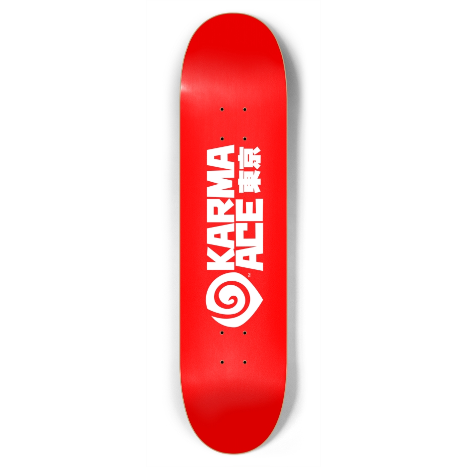 Karma Ace: Tokyo Logo Red - Custom Skateboard