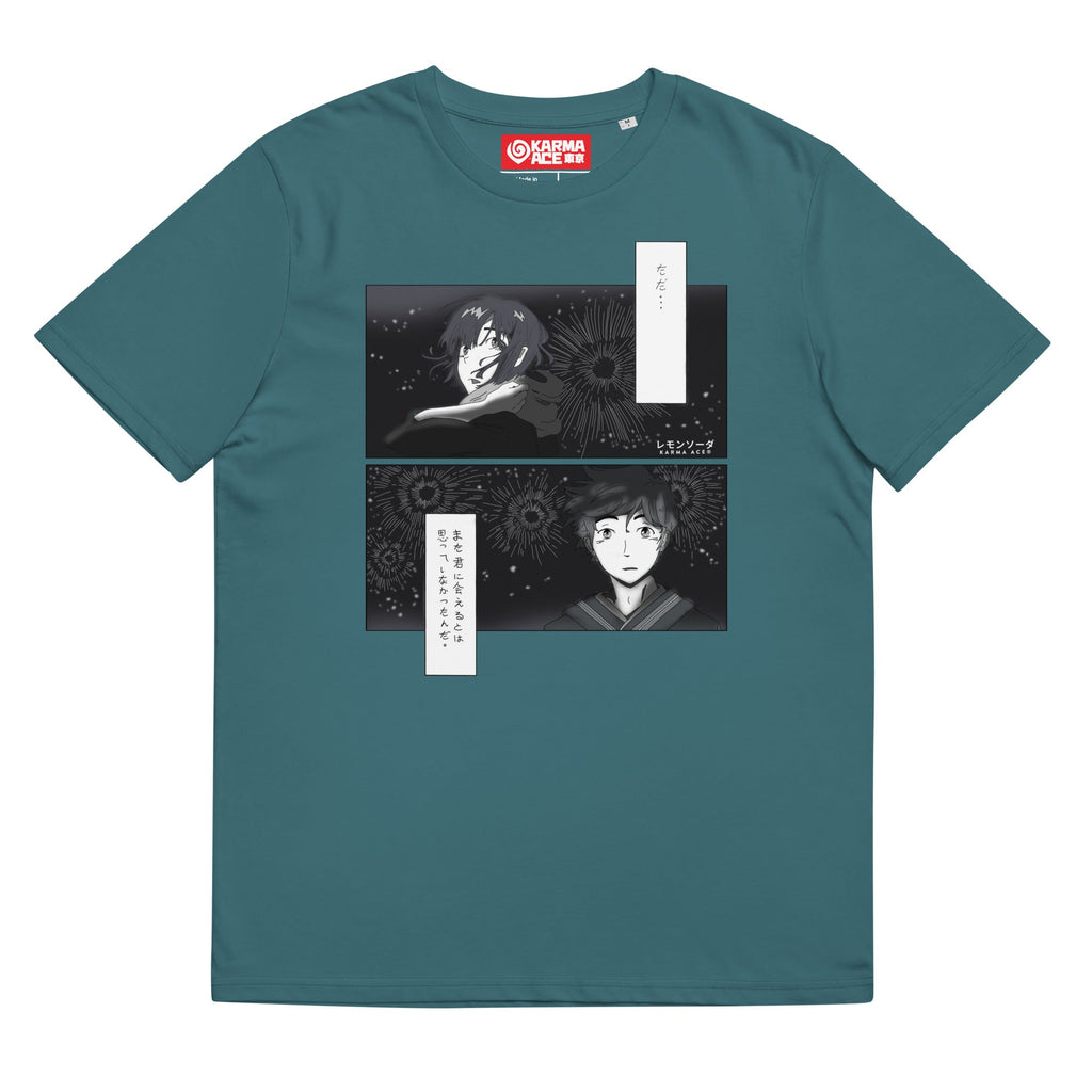 Karma Ace: "Hanabi Reunion" by レモンソーダ - Unisex organic cotton t-shirt - Karma Ace