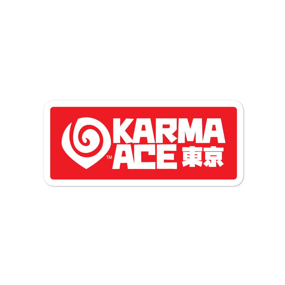 Karma Ace: Tokyo Red Box Logo - Sticker