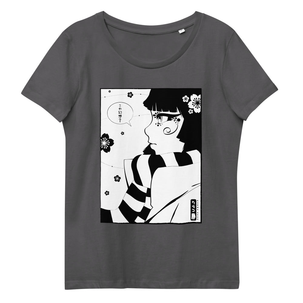 Karma Ace: Illusion by Kumako - Women's fitted eco tee