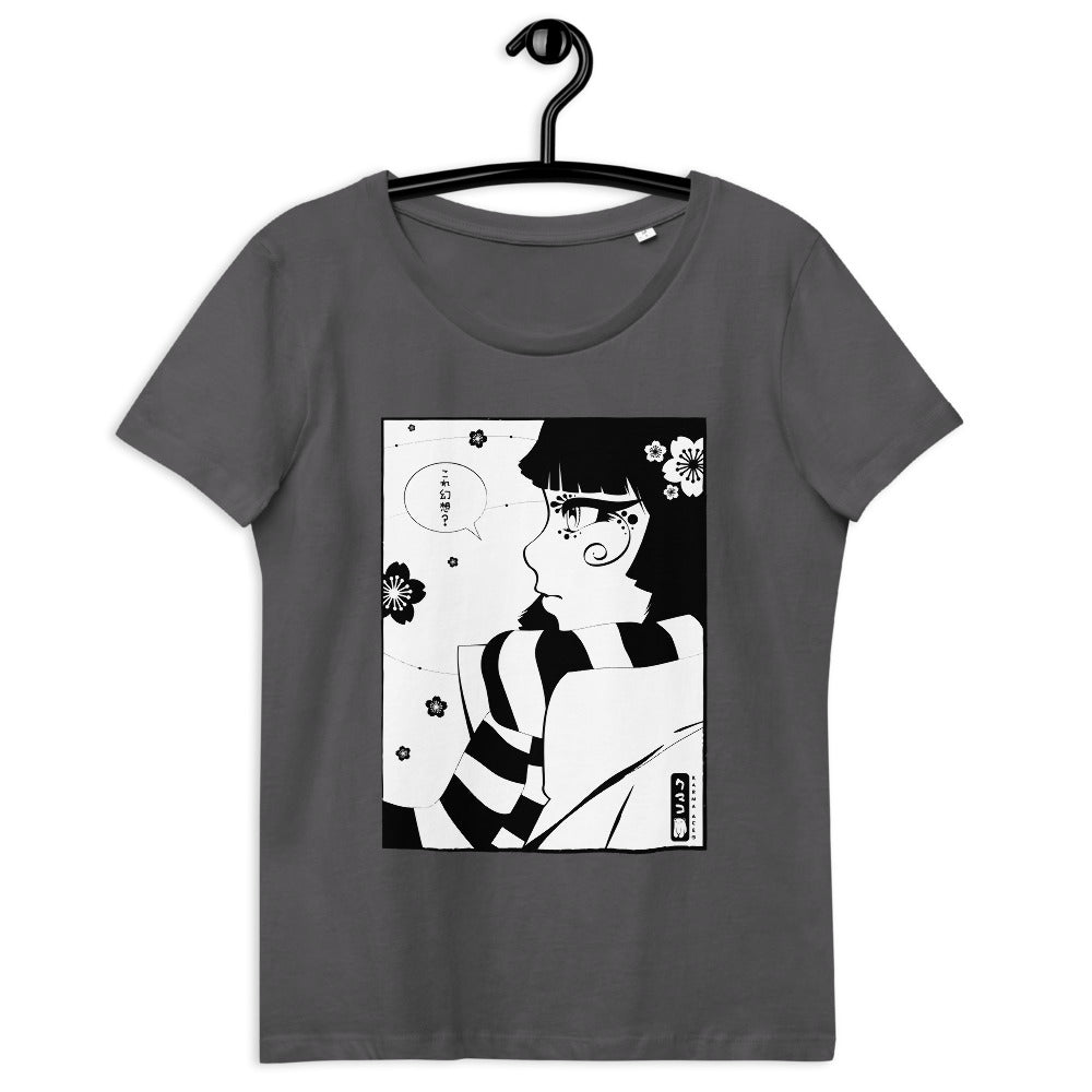Karma Ace: Illusion by Kumako - Women's fitted eco tee